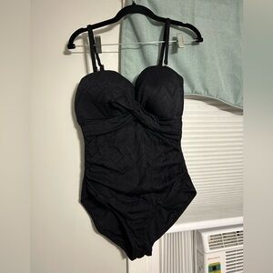 Elegant Black One-Piece Swimsuit